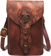 Medieval Leather Belt Pouch Versatile Renaissance Bag for Ren Faire, Cro