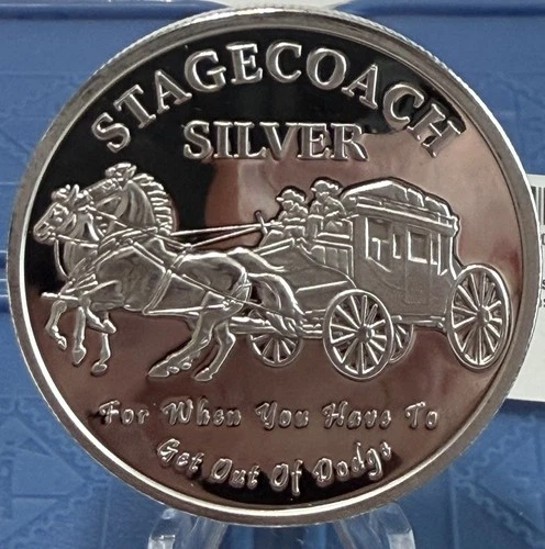 Stagecoach Silver 1 oz .999 Fine Divisible Round 4x1/4 oz Silver