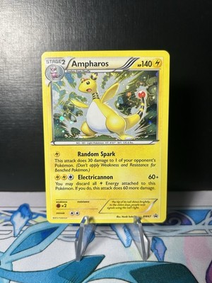 Pokemon 2012 Black & White Black Star Promo Ampharos BW67 Cosmos Holo LP