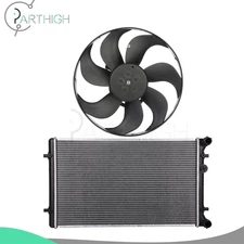 Radiator and Cooling Fan Assembly Car Electric For 2000-2002 Audi TT Quattro