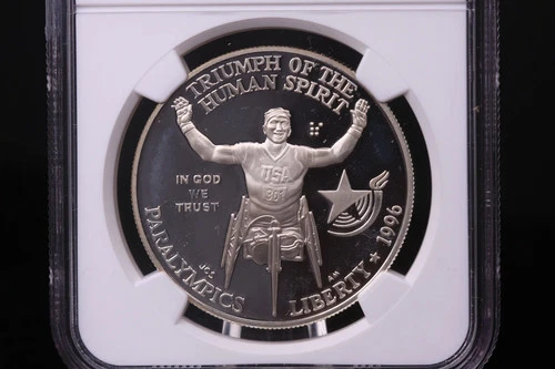 1996-P Olympics-Paralympics Commemorative. Silver $1. NGC PF-68 Ultra Cam.#03373