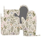 Vintage Wildflower Herbs Floral Rustic Butterfly Oven Mitts and Pot Holders S...