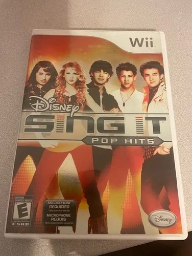 Nintendo Wii Disney Sing It Pop Hits  game ( free shipping to Canada )