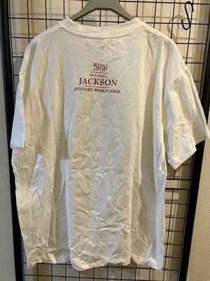 Michael Jackson HISTORY WORLD TOUR T-Shirt XL 90s | eBay