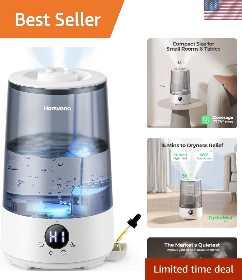 & Essential Oil Diffuser - Top-fill Design