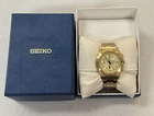 Vintage Seiko Quartz Men's Chronograph 7T62-0AE0 Wristwatch Box Paper Excellent