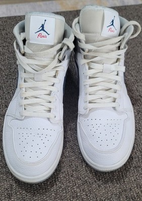 Nike Jordan 1 Mid Paris White DR8038-100 Red Navy Grey Stealth Gray Size‎ 13 Jordan 1 Mid  main image 2