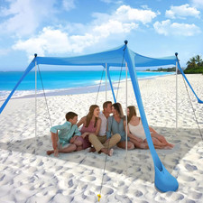 Beach Tent Sun Shelter with UPF 50 UV Protection, Beach Canopy Sun Shade 11X11