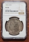 1921-D Morgan Silver Dollar NGC VF-35 Slabbed & Certified 90% Silver $1 Coin