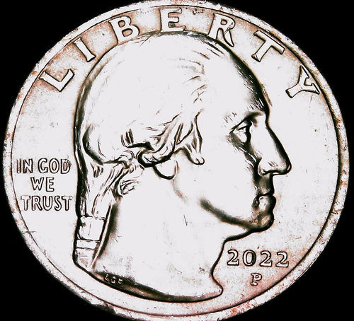 2022-P Maya Angelou Quarter ERROR, Die Chip on the Mouth (AWQMA003)
