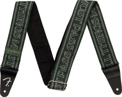 Genuine Fender GEORGE HARRISON All Things Must Pass Logo Guitar Strap, Green