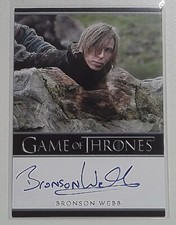 2023 Bronson Webb as Will Game of Thrones Art & Images Bordered Auto