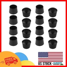 50 PCS 3/4 Inch Anti-Slip Black Rubber Chair Leg Caps - Floor Protectors