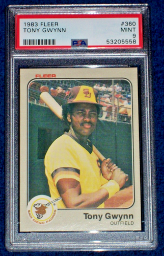 1983 Tony Gwynn Rookie #360 Fleer PSA 9 San Diego Padres