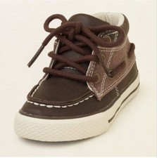 NWT The children's Place Boy's Brown Boat Sneaker Shoes Sizes 1 4 5 Youth