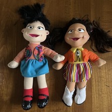 12  Vintage Fisher Price The Puzzle Place Julie  Kiki Dolls 1994 Lot