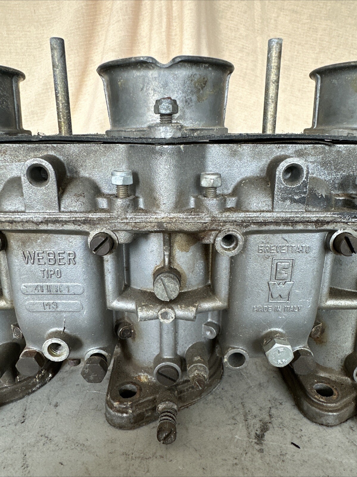 OEM VINTAGE FERRARI BB 512 WEBER 40 IF3C CARBURETOR READ