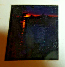 1970 Stereo realist slide Early Sunrise From Cabin Window
