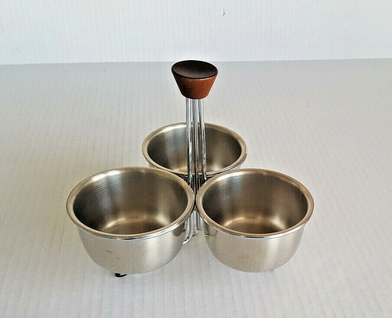 MID CENTURY MODERN Foley STORE & SERVE Relish Dip Dressing Sauce Server 