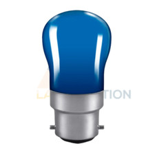 Image of Blue Crompton Colourglazed Pygmy Sign 15W B22 BC Decorative Light Bulb Lamps
