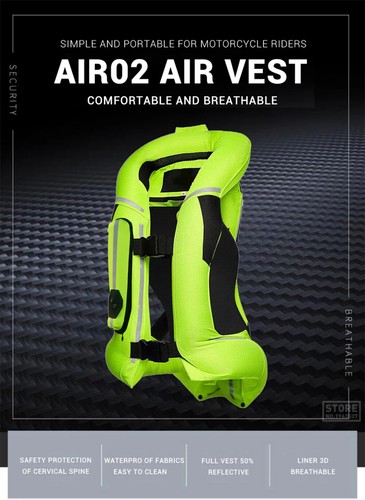 Motorcycle Jacket Air Bag Vest Airbag Vest Motocross Racing Riding Protector - Picture 16 of 30