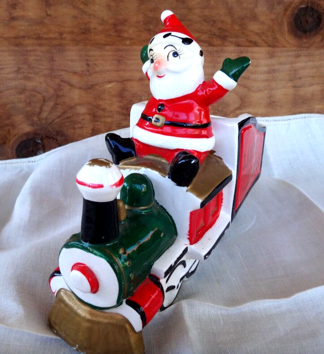 Vintage Howard Holt 1950's SANTA EXPRESS Figurine/Planter