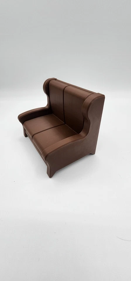 Sofá impreso en 3D muebles miniaturas casa de muñecas escala 1:12 Foto 4 de 4