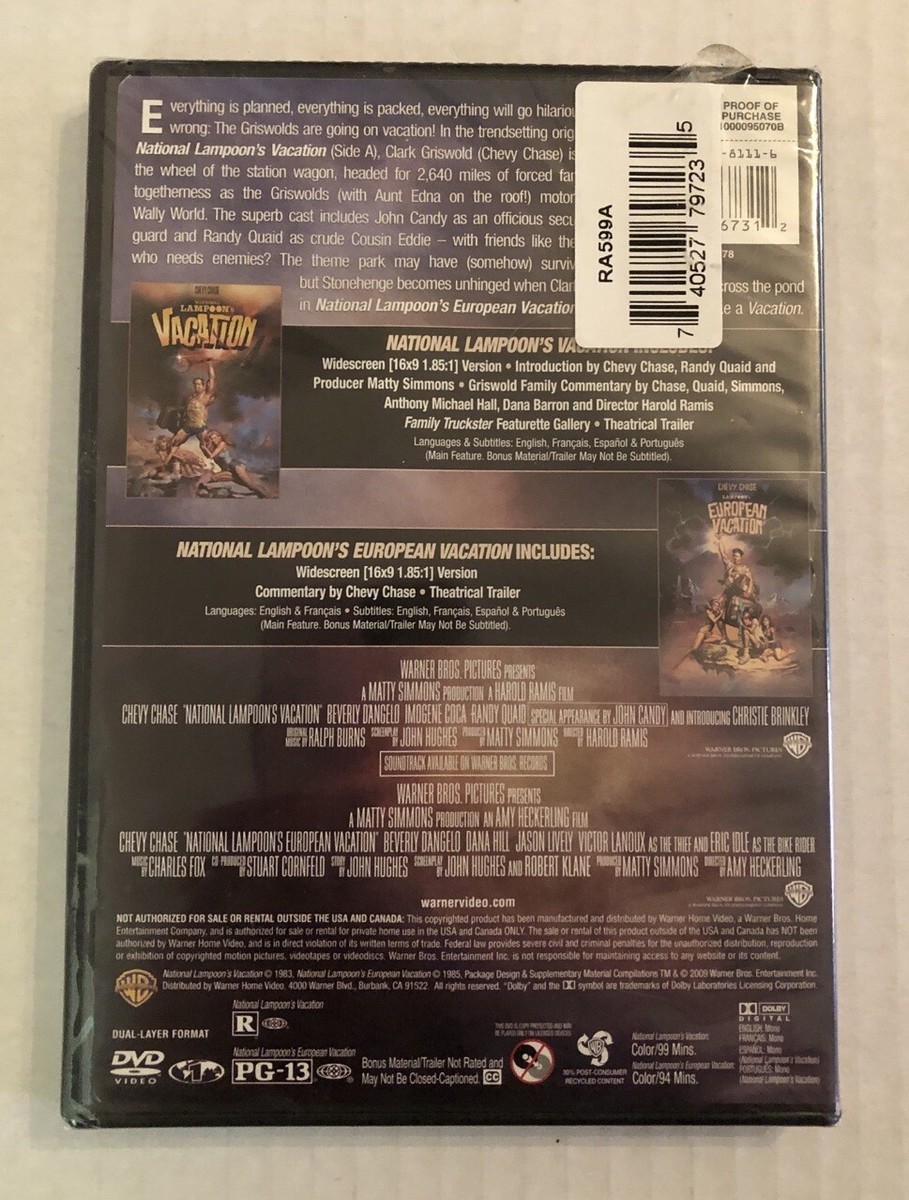 Double Feature National Lampoon's Vacation / European Vacation DVD