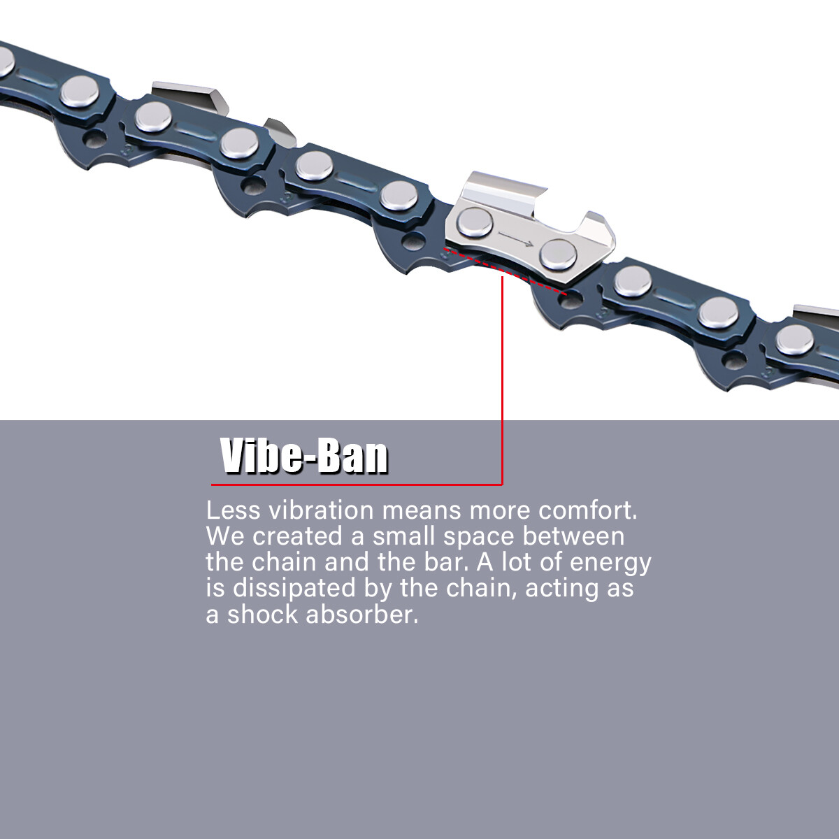 8" Chainsaw Chain Blade FIT KOBALT KPS 8008 40V Pole Saw 3/8"LP .050