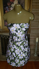 NWT Lulus Gorgeous Floral Jacquard Halter Mini  size L