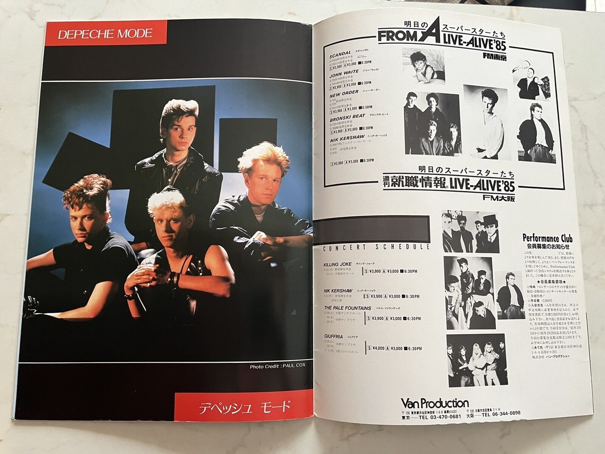 Depeche Mode Rare Japan Tour Book 1985 Some Great Reward Concert