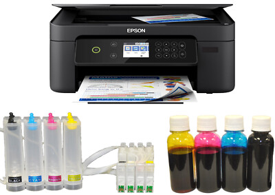 New Epson Printer Wireless 400ml Sublimation CISS Ink Heat Press Transfer Bundle