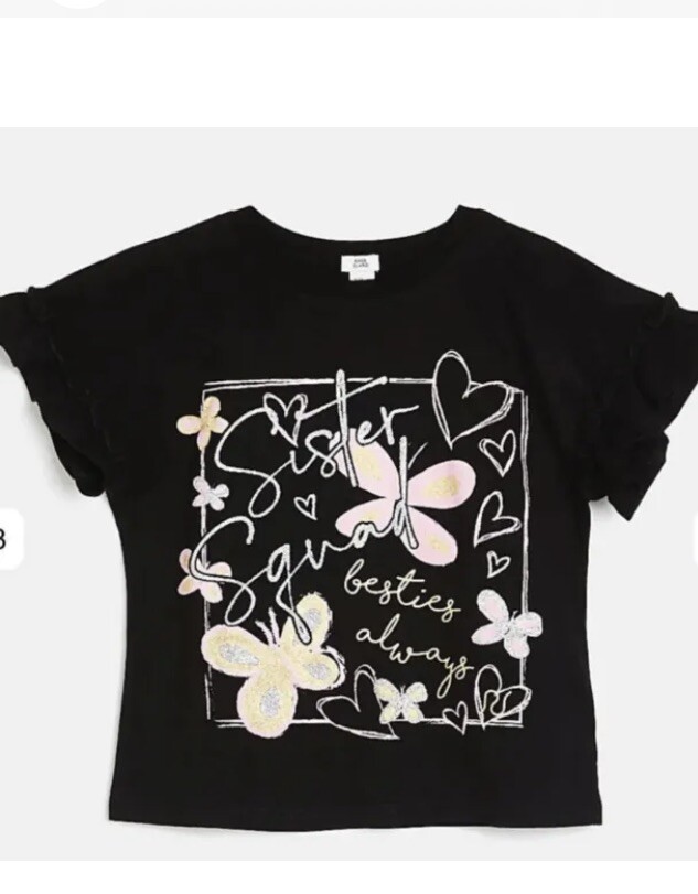 River Island Sister Top 4-5 Perfect New Big Sister T Shirt Rrp £10
