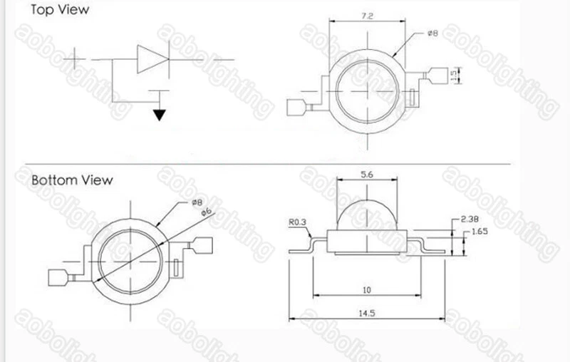 10x 5W high power led purple lamp beads 395nm UV Sterilization Bulb Disinfection - Image 3 of 3