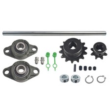 Jackshaft Sprockets UCFL203 Pillow Block Bearings 5/8"X12" For 40/41/420Chain