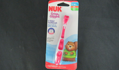 NUK Grins & Giggles 3-Sided Toothbrush - For Toddlers