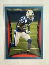 K214,185 - 2008 Bowman Blue #57 Reggie Wayne #/500