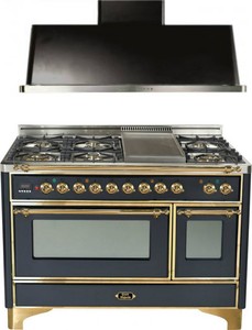 Details About Ilve Um120fdmpm Majestic 48 Pro Dual Fuel Gas Range Oven Hood Kitchen Package