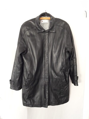 Damen Echtlederjacke schwarz FABIANI Italien Gr. 44 - 46