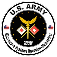 US Army Microwave Systems Operator-Maintainer Sticker Military Soldier Decal 5"
