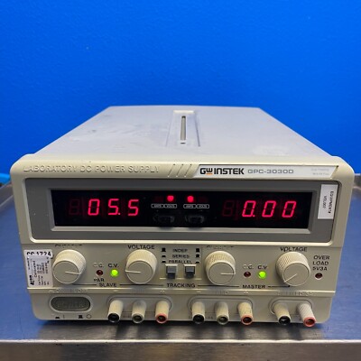 GW Instek GPC-3030D Laboratory Linear DC Power Supply Adjustable Fixed 3 Outputs
