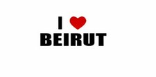 I LOVE BEIRUT Lebanon Car Laptop Wall Sticker Decal