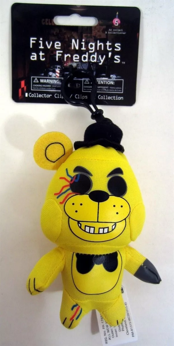 Five Nights at Freddy's GOLDEN FREDDY 5 Plush Clip Keychain Official  Licensed