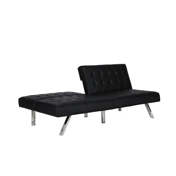 Dhp emily sectional futon sofa with convertible chaise online lounger