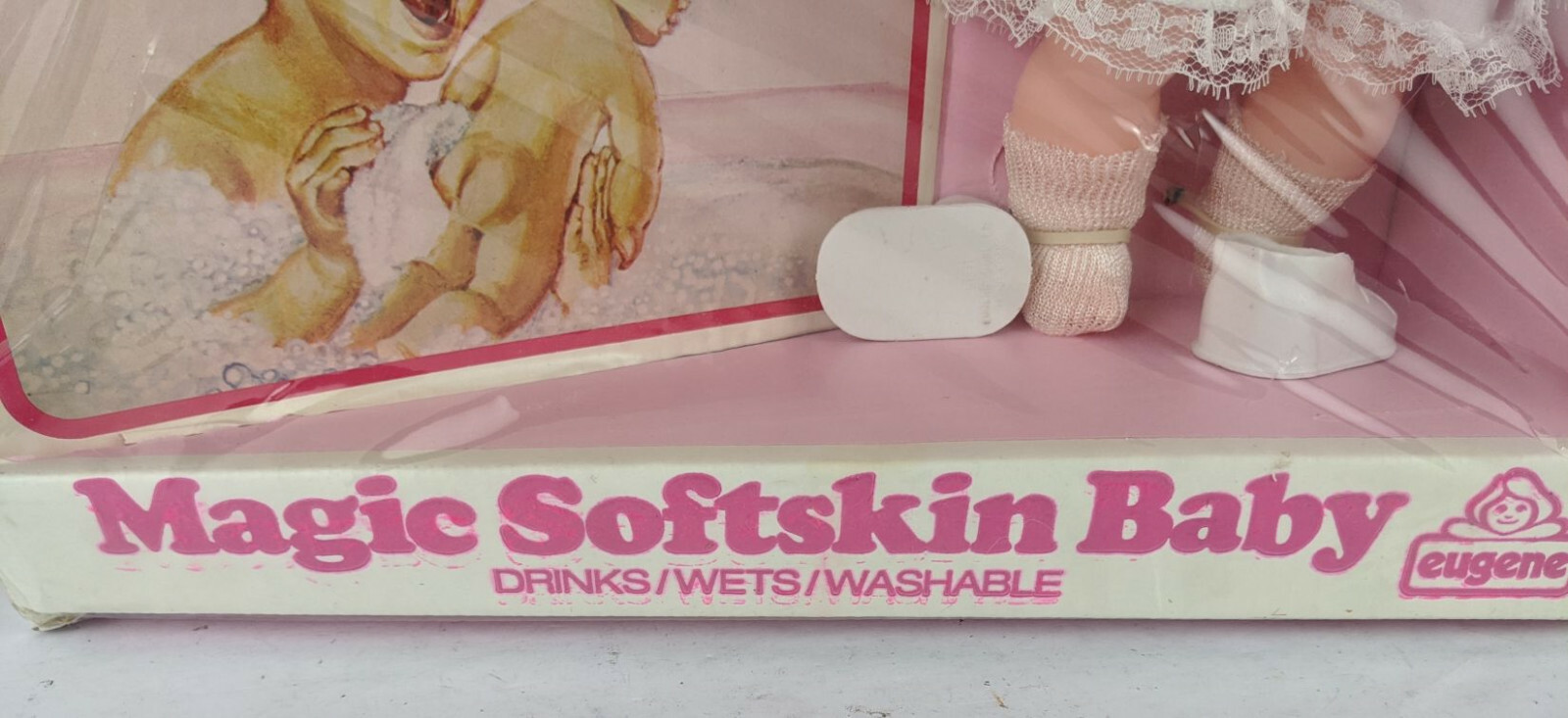 Vintage Magic Softskin Baby Doll by Eugene Drinks Wets Washable New
