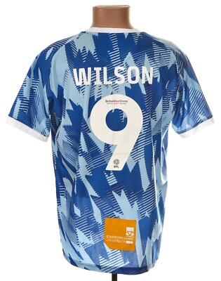PORT VALE 2022/2023 AWAY FOOTBALL SHIRT TRIKOT ERREA GR XL ERWACHSENE #9 WILSON