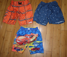 Lot of 3 Swim Shorts for Boys Disney, Laguna , Hering Size 6-12
