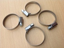 Jubilee Worm Drive Clamps 430 Stainless Steel Silicone Hose Pipe Clip 25-45mm x4