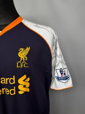 LIVERPOOL 2012 2013 GERRARD THIRD SHIRT FOOTBALL SOCCER WARRIOR