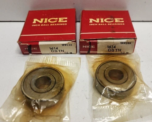 LOT OF 2 NEW IN BOX! NICE  3/8" ID X 1-1/8" OD X 3/8" W BEARINGS 1614